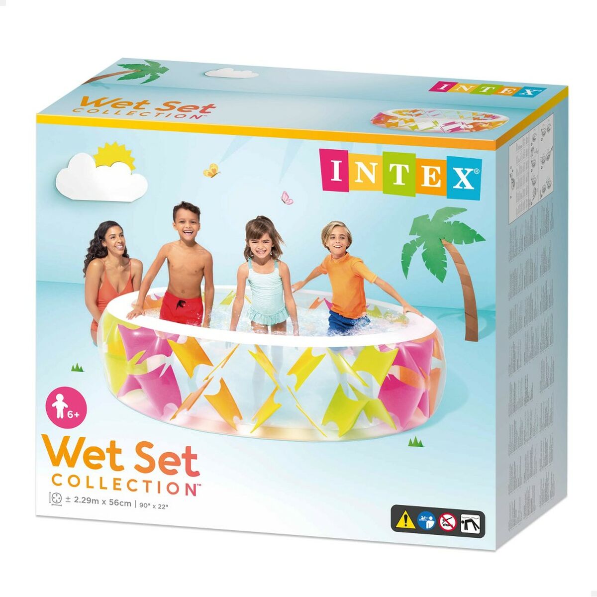 Inflatable pool Intex 229 x 56 x 229 cm 840 L (2 Units)