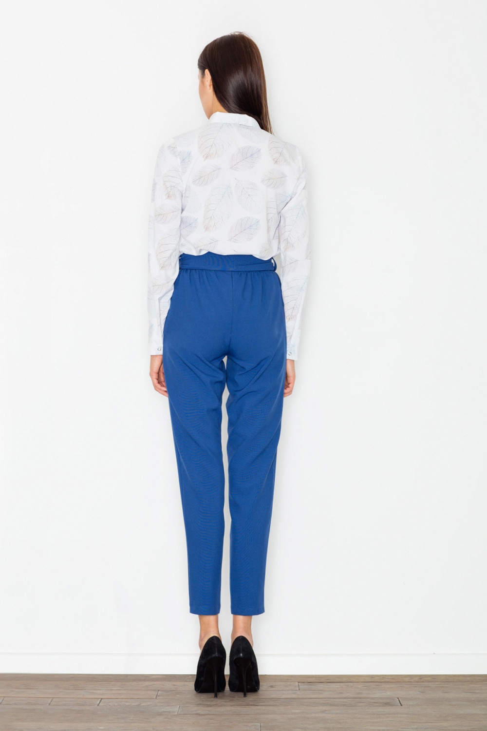  Women trousers model 77116 Figl  navy blue