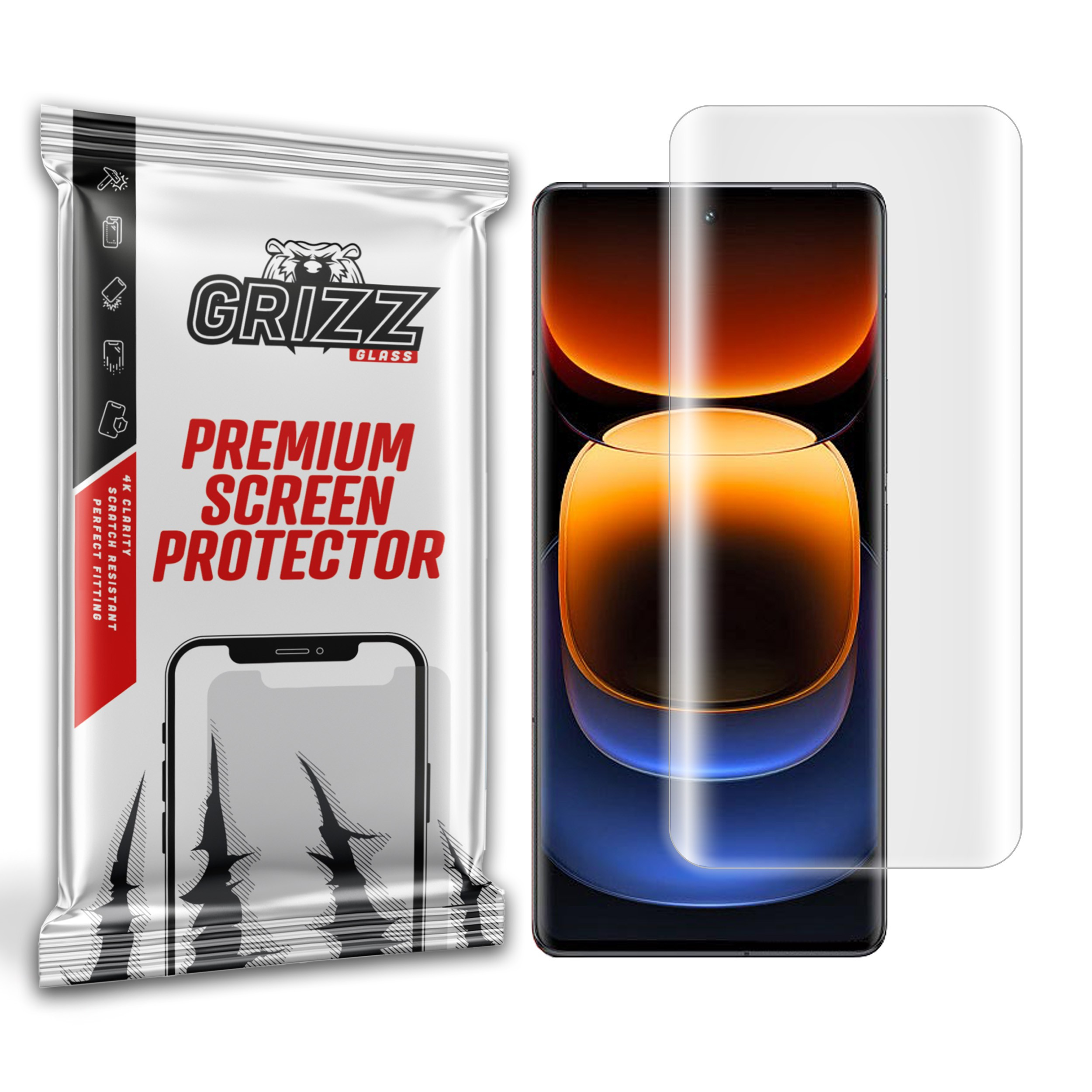 GrizzGlass Hydrofilm Vivo iQOO 12 Pro