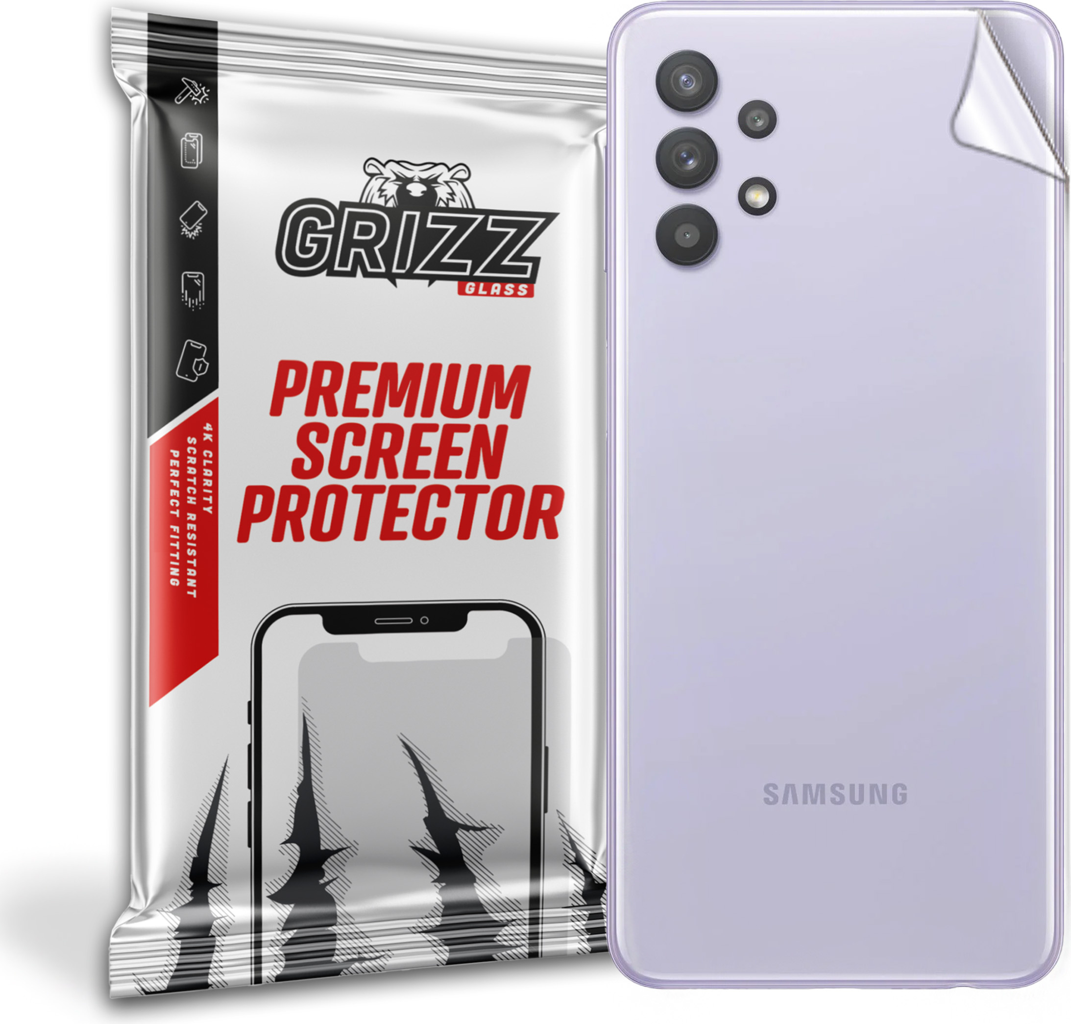 GrizzGlass SatinSkin Samsung Galaxy A32 4G