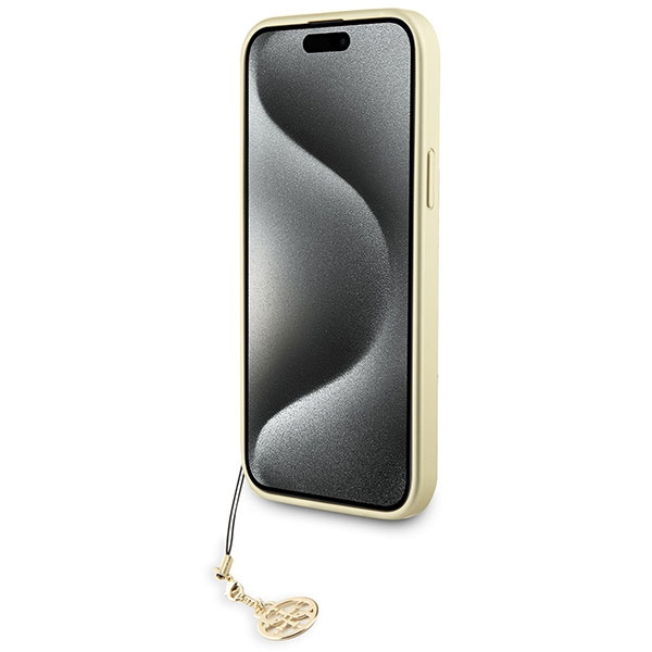 Guess GUHCP15MGF4GBR Apple iPhone 15 Plus hardcase 4G Charms Collection brown
