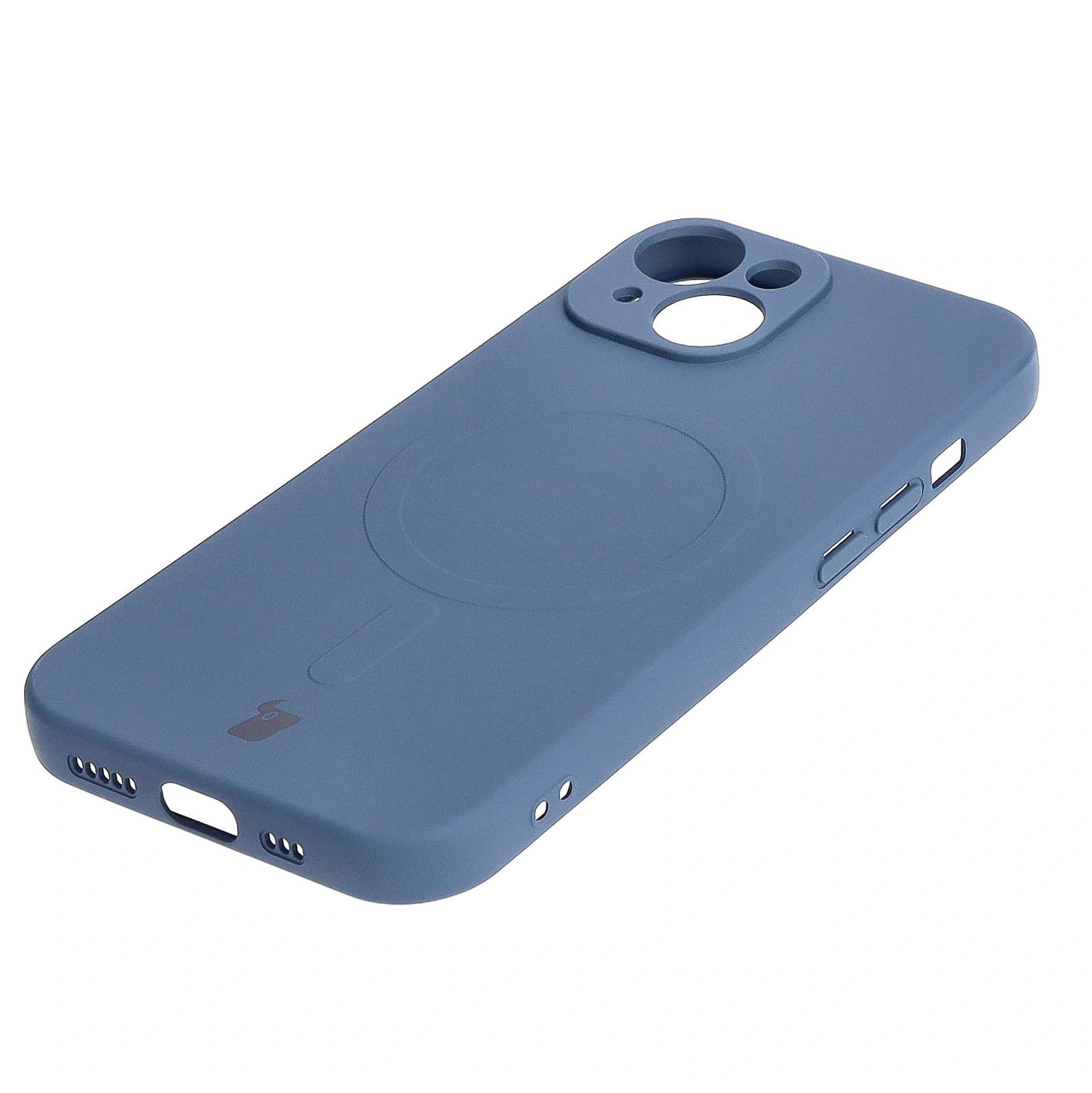 Bizon Case Silicone Magnetic Apple iPhone 15 navy blue