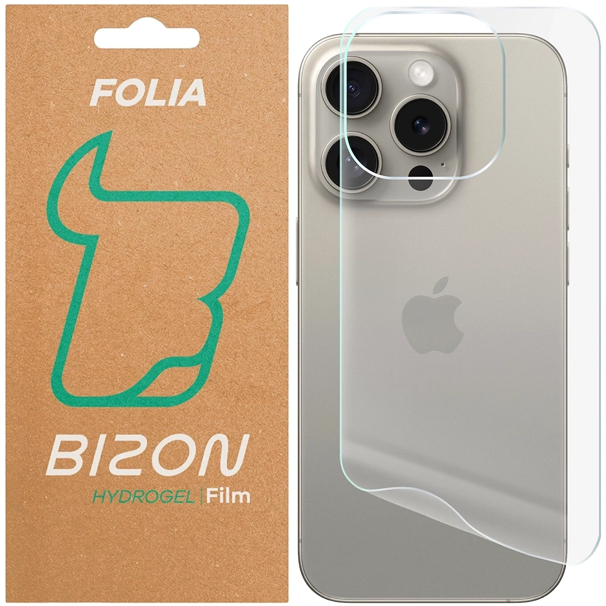 Folia hydrożelowa na tył Bizon Glass Hydrogel do Apple iPhone 15 Pro