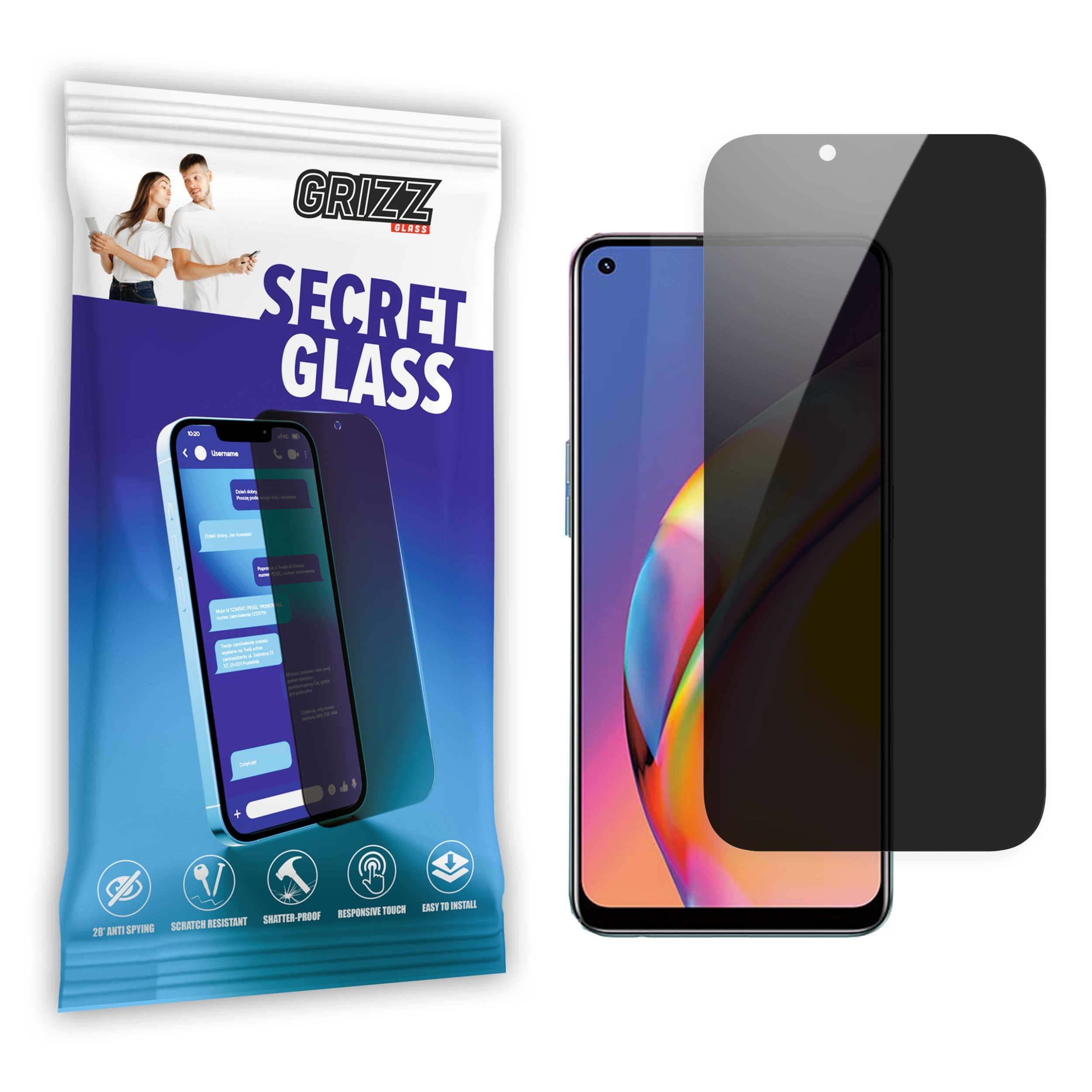 GrizzGlass SecretGlass Oppo A94 4G