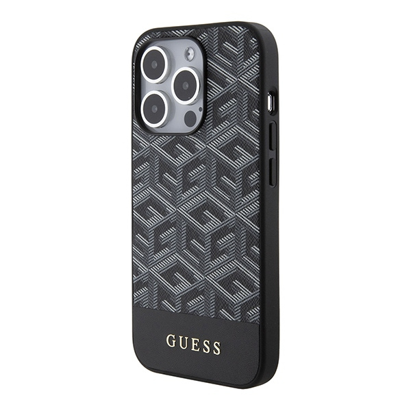Guess GUHMP15XHGCFSEK Apple iPhone 15 Pro Max hardcase GCube Stripes MagSafe black