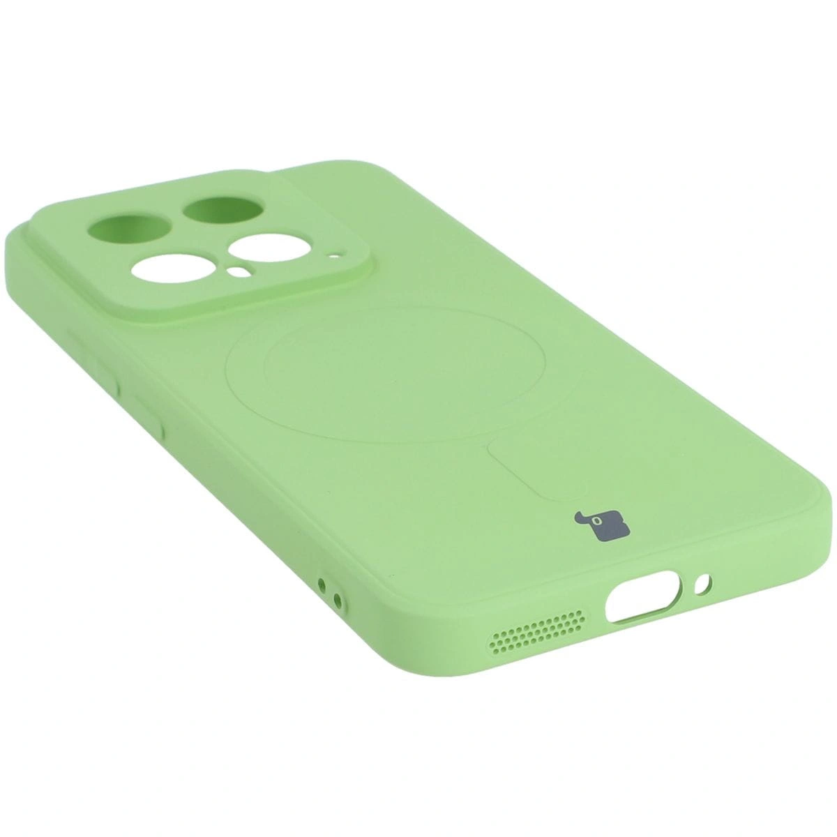 Bizon Case Silicone Magnetic Sq Xiaomi 14 light green