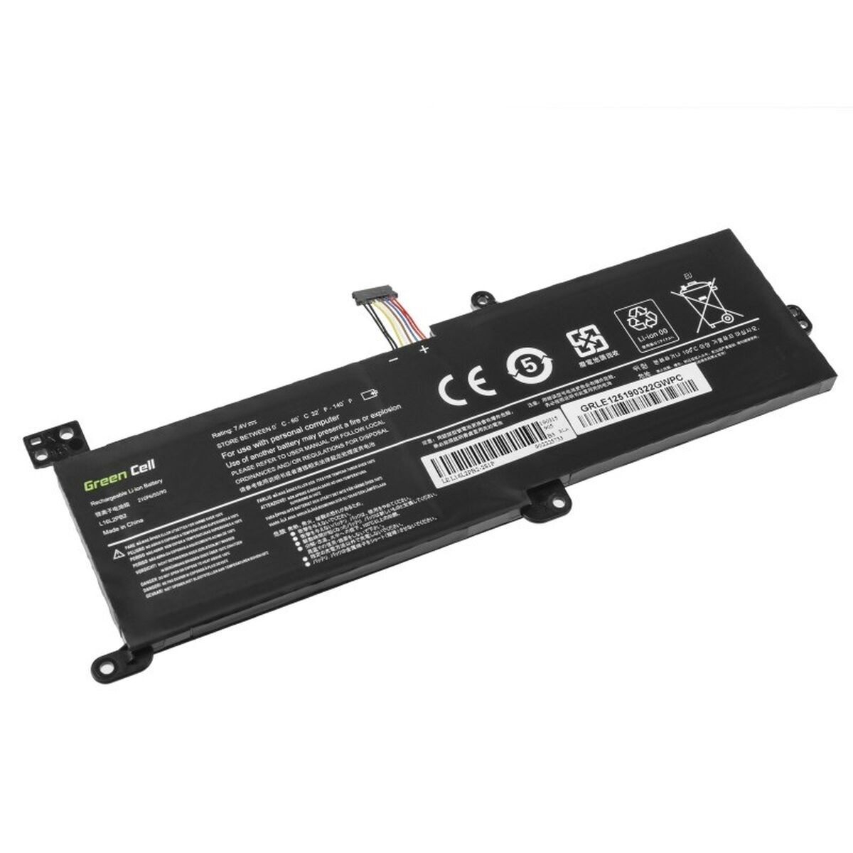 Notebook Battery Green Cell LE125 Black 3500 mAh