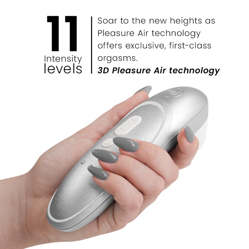 WOMANIZER - PRO VIBRANT CLITORAL STIMULATOR SILVER GREY