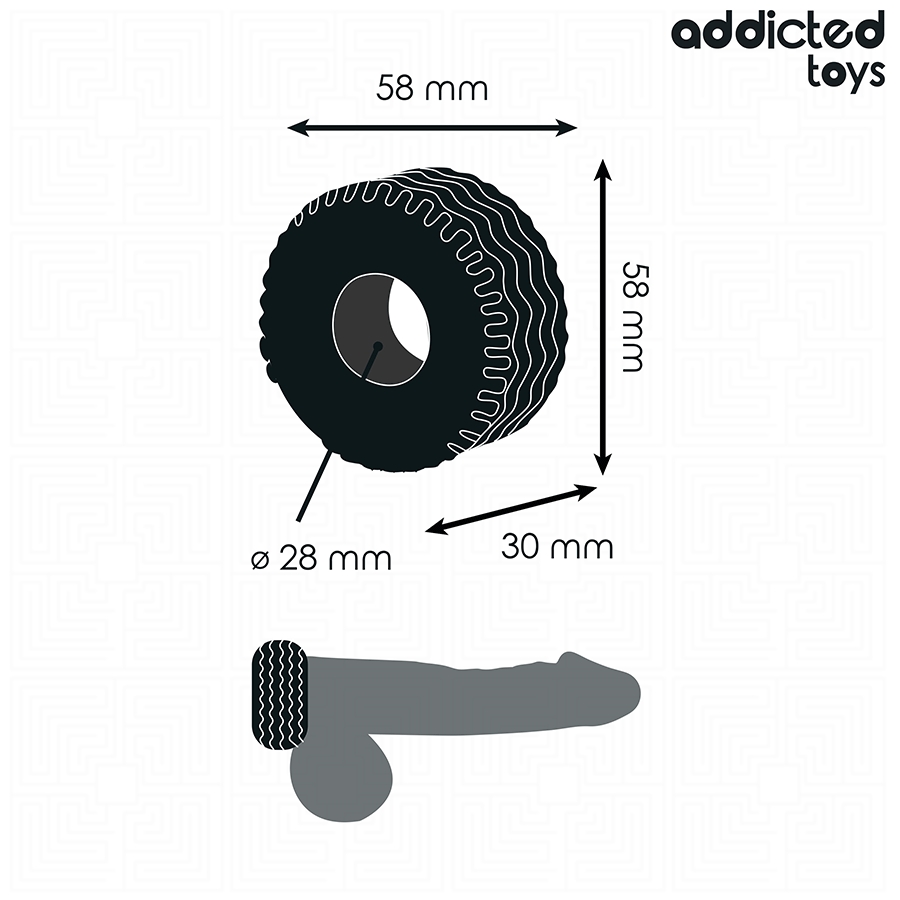 ADDICTED TOYS - EXTRA THICK COCK RING