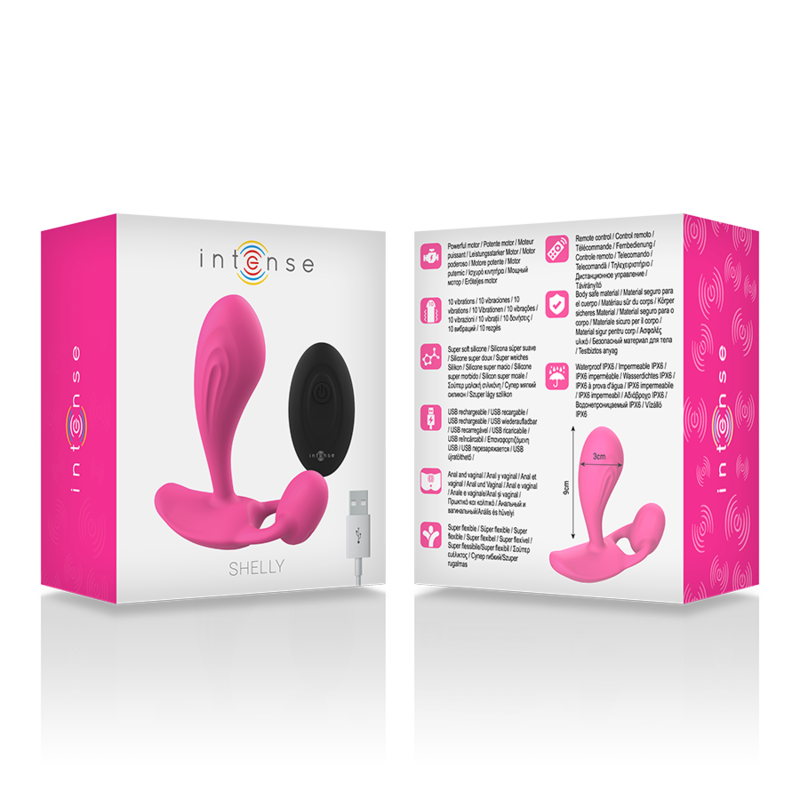 INTENSE - SHELLY ANAL PLUG REMOTE CONTROL PINK