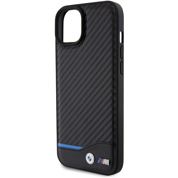 BMW BMHCP15M22NBCK Apple iPhone 15 Plus Leather Carbon black