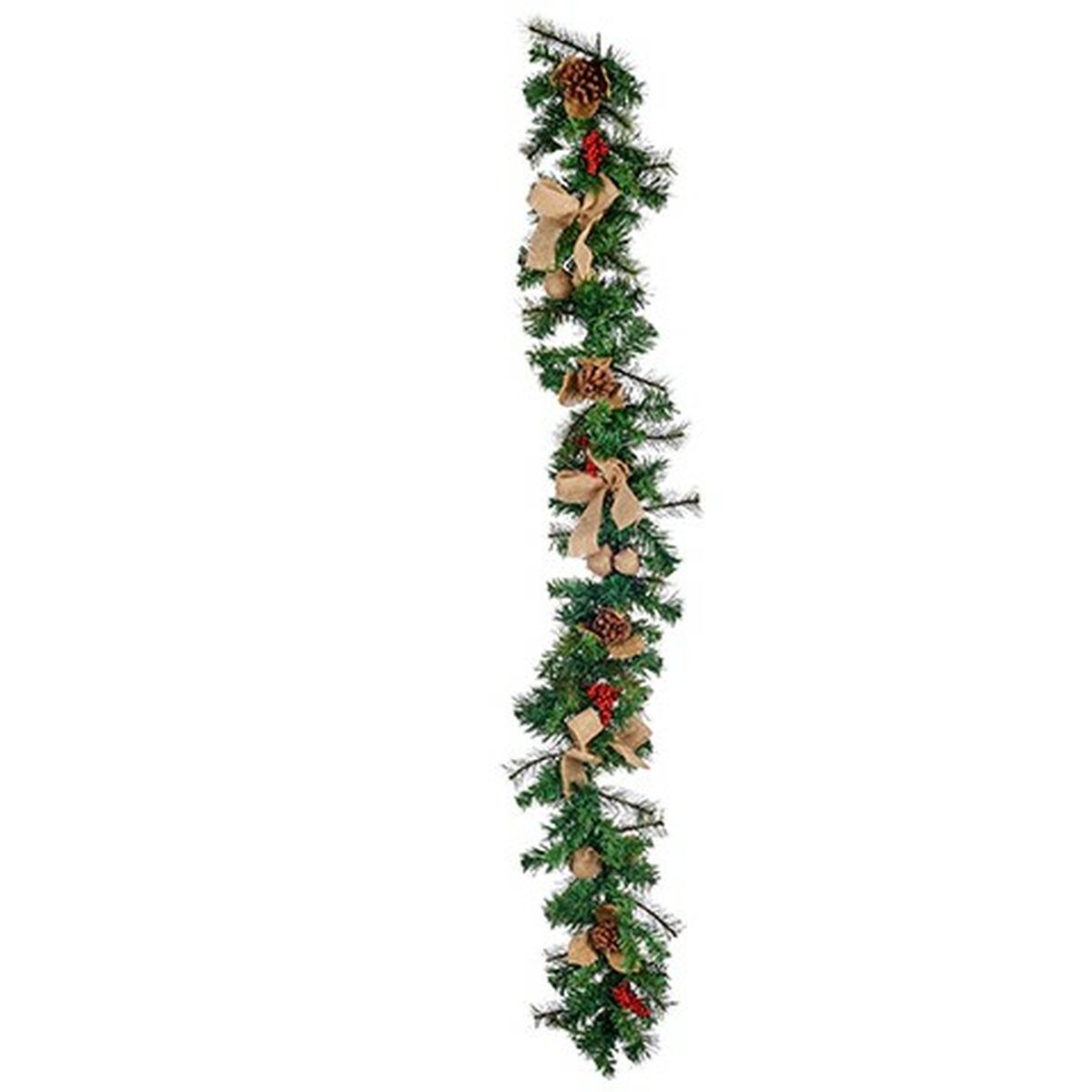 Christmas garland Branch Red Green 22 x 10 x 176 cm (4 Units)