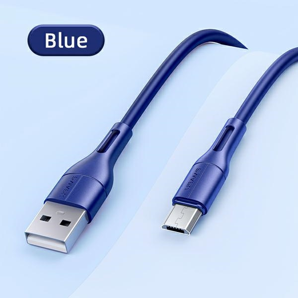 USAMS Cable U68 microUSB 2A Fast Charge 1m blue SJ502USB03 (US-SJ502)