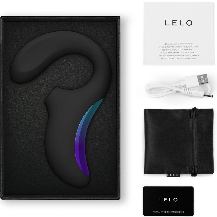 LELO - ENIGMA WAVE TRIPLE VIBRATION MASSAGER BLACK