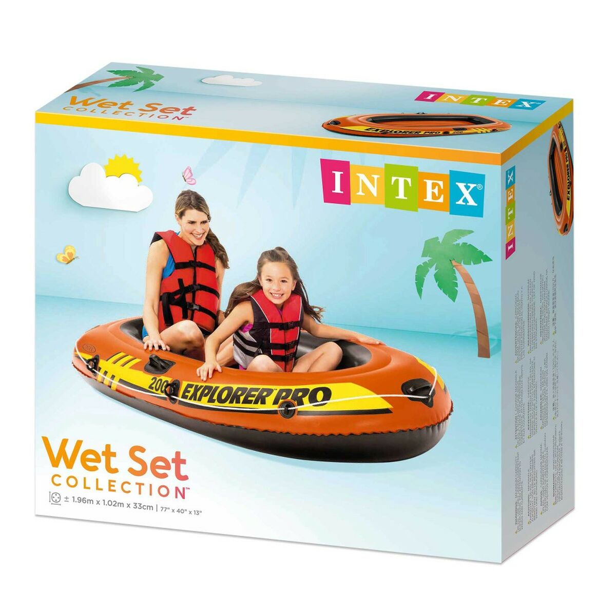 Inflatable Boat Intex Explorer Pro 200 196 x 33 x 102 cm