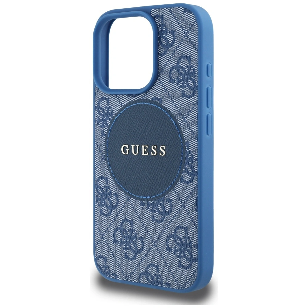 Guess 4G Circle Classic Logo MagSafe Apple iPhone 16 Pro Max blue