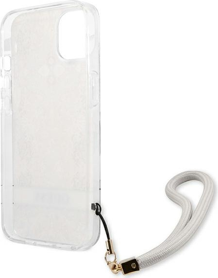 Guess GUHCP13SHFLSD Apple iPhone 13 mini gold hardcase Flower Strap