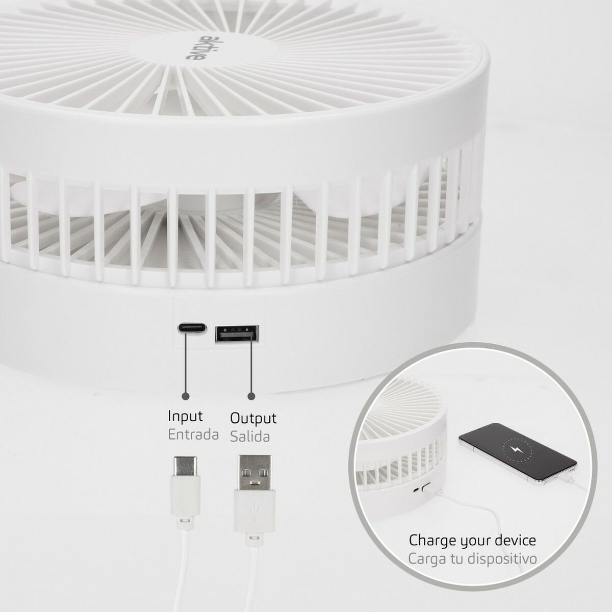 Folding Portable Ventilator Aktive Rechargeable (4 Units)