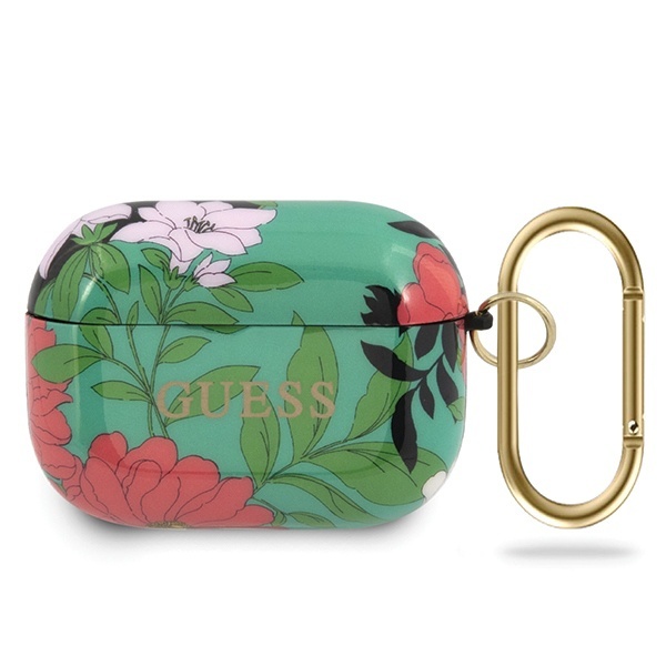 Guess GUACAPTPUBKFL01 Apple AirPods Pro cover green N.1 Flower Collection