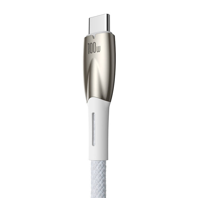 Baseus Glimmer USB/USB-C Cable 100W, 1m (white)