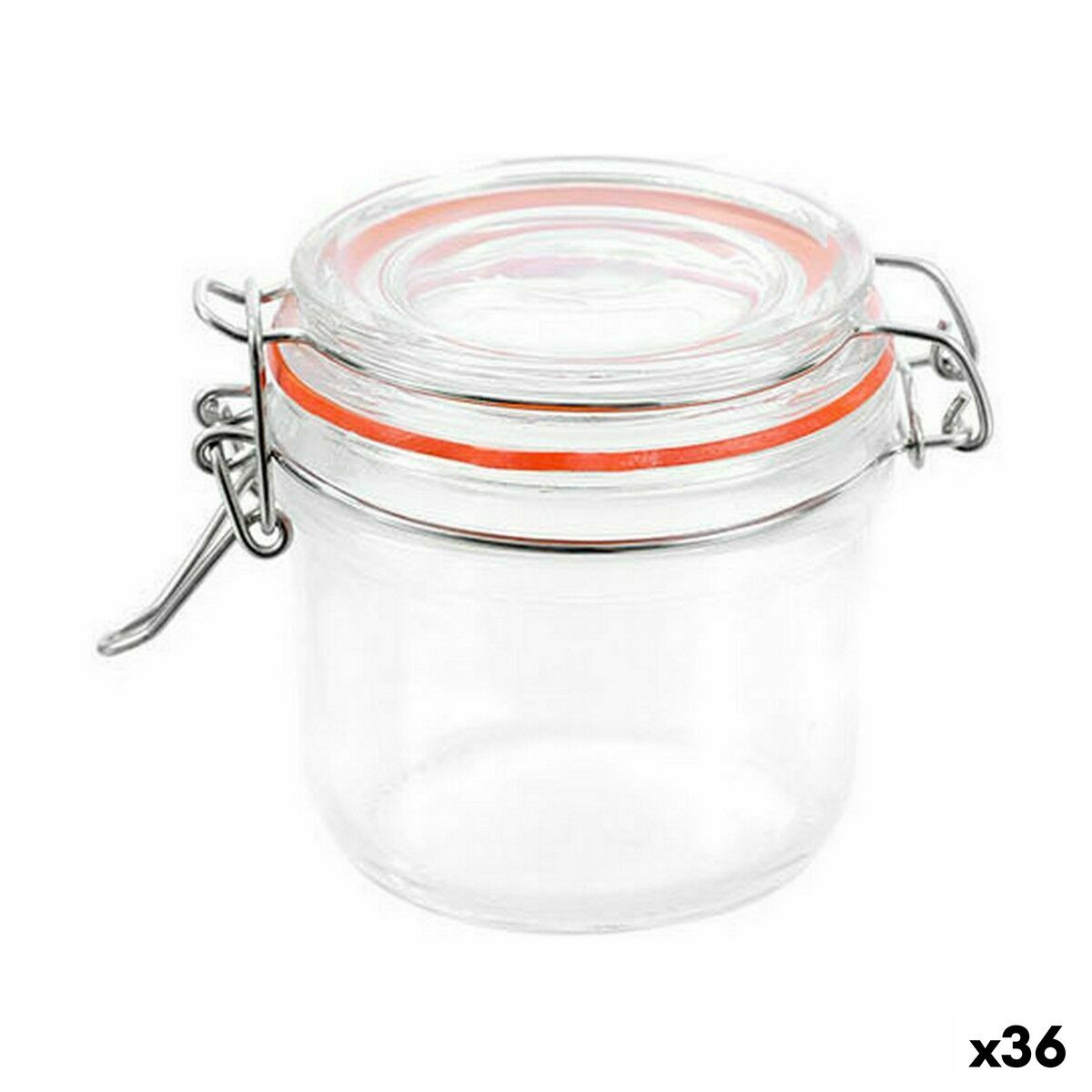 Jar La Mediterránea Hermetic Glass 180 ml (36 Units) Jar La Mediterránea Hermetic Glass 180 ml (36 Units)
