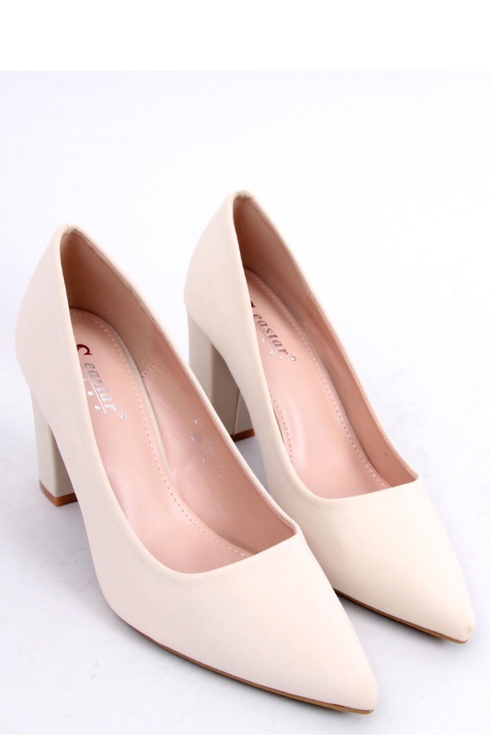  Block heel pumps model 172836 Inello  beige