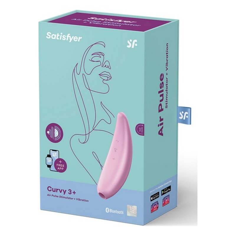 Ssący masażer do Łechtaczki Satisfyer Curvy 3+ Różowy