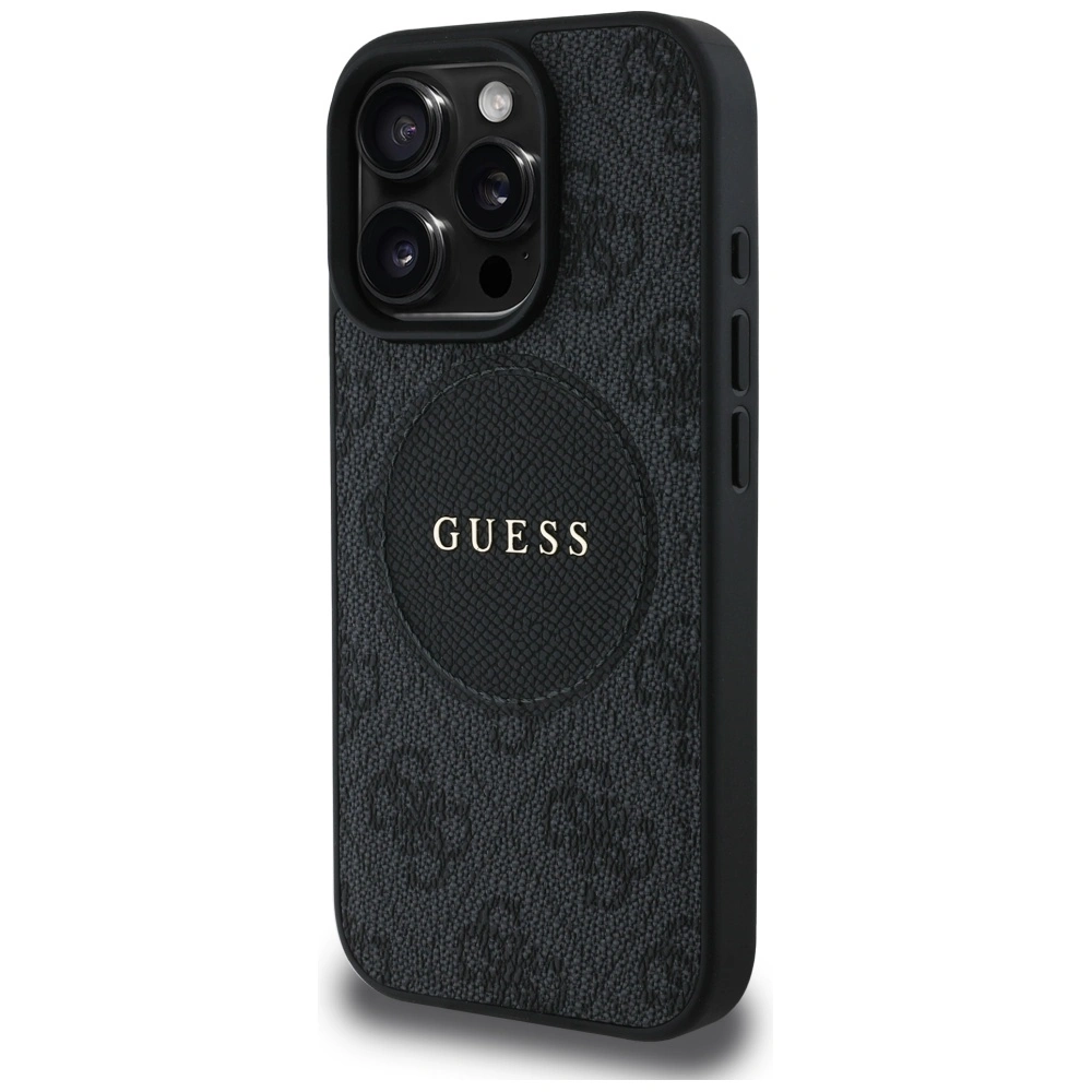 Guess 4G Circle Classic Logo MagSafe Apple iPhone 16 Pro black