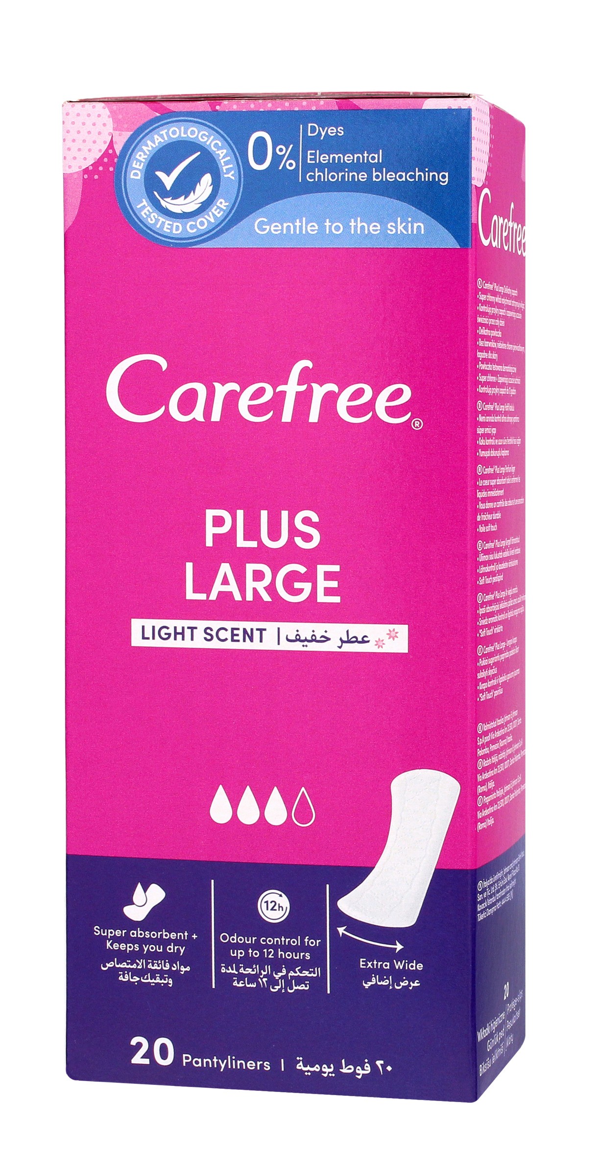 Carefree Plus Large Wkładki higieniczne 1 op.-20szt