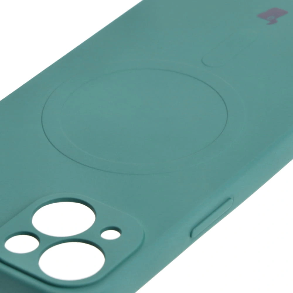 Bizon Case Silicone Magnetic Apple iPhone 13 dark green