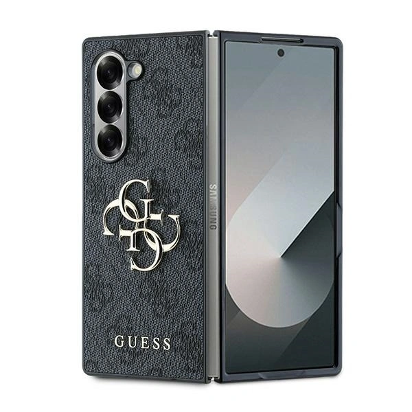 Case Guess GUHCZFD64GMGGR Samsung Galaxy Z Fold6 Leather 4G Metal Logo black