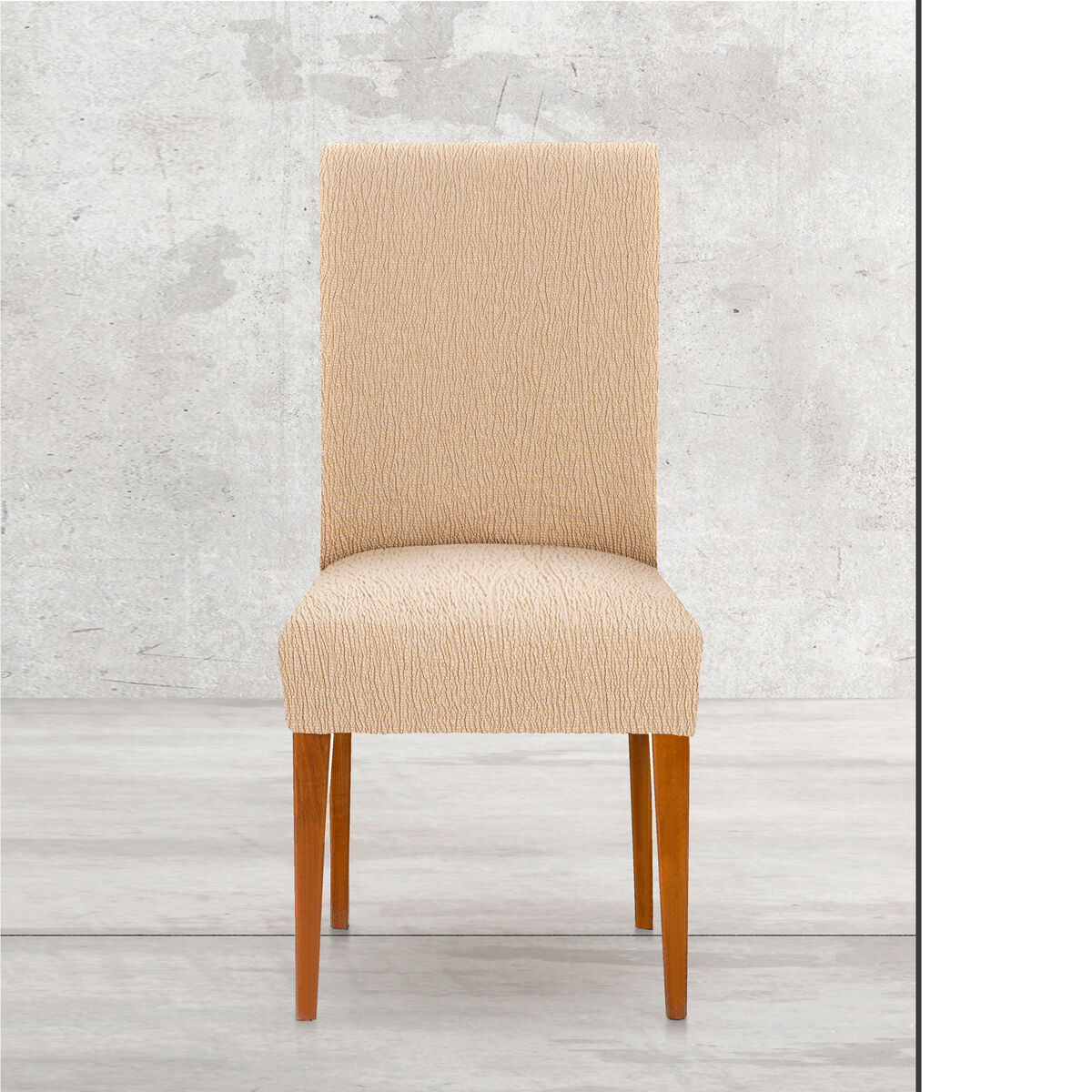 Chair Cover Eysa TROYA Beige 50 x 55 x 50 cm 2 Units