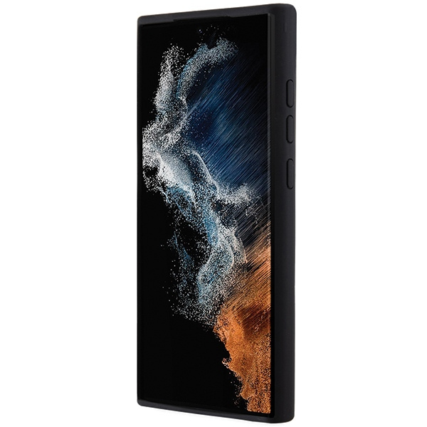 Karl Lagerfeld KLHCS23LSMHKNPK Samsung Galaxy S23 Ultra Silicone Ikonik Metal Pin black