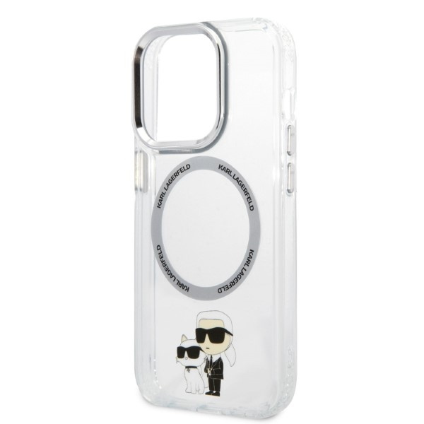 Karl Lagerfeld KLHMP14XHNKCIT Apple iPhone 14 Pro Max hardcase transparent IML NFT Karl&Choupette Magsafe