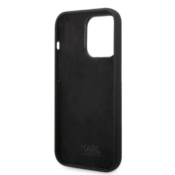 Karl Lagerfeld KLHCP14LSRSGRCK Apple iPhone 14 Pro hardcase black Silicone RSG