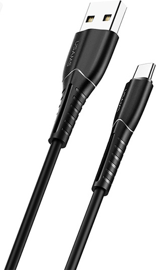 USAMS Cable U35 USB-C 2A Fast Charge 1m black SJ366USB01 (US-SJ366)