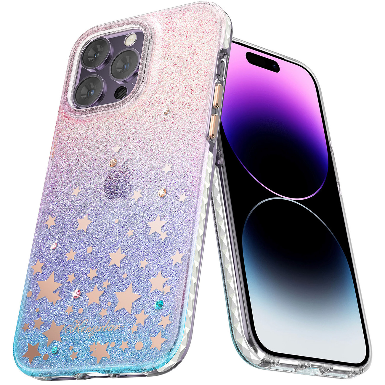 Kingxbar Heart Star Apple iPhone 14 Plus zodiac