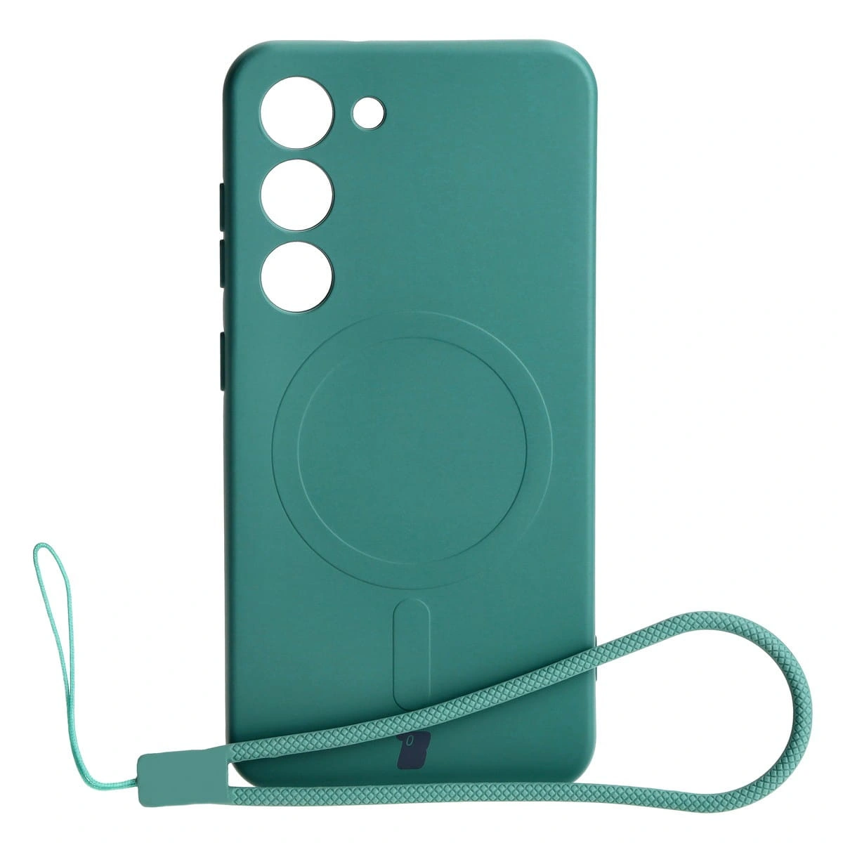 Bizon Case Silicone Magnetic Samsung Galaxy S23 dark green
