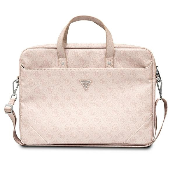 Guess GUCB15P4TP 16 inch pink Saffiano 4G Hot Stamp Triangle Logo