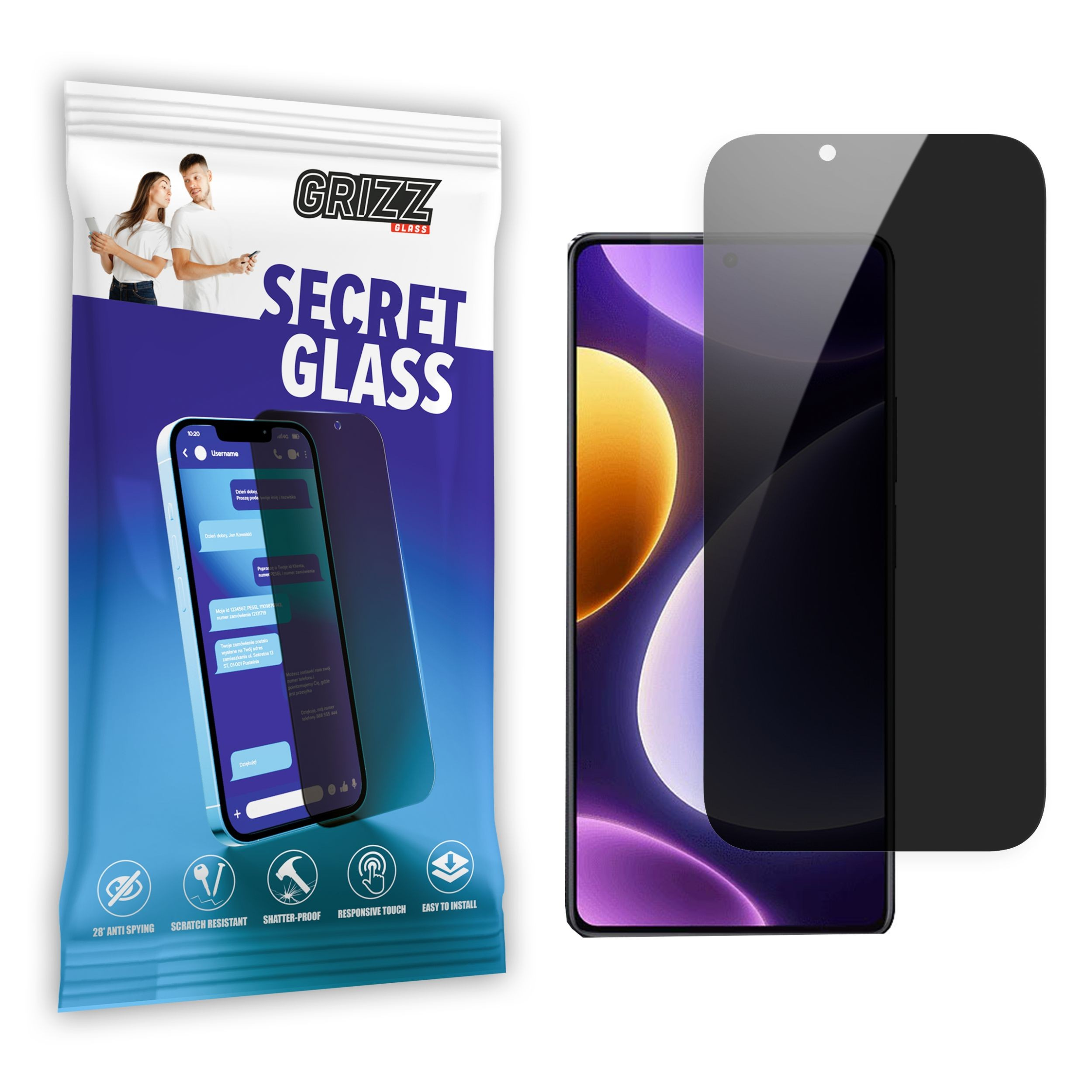 GrizzGlass SecretGlass Xiaomi Redmi Note 12 Turbo