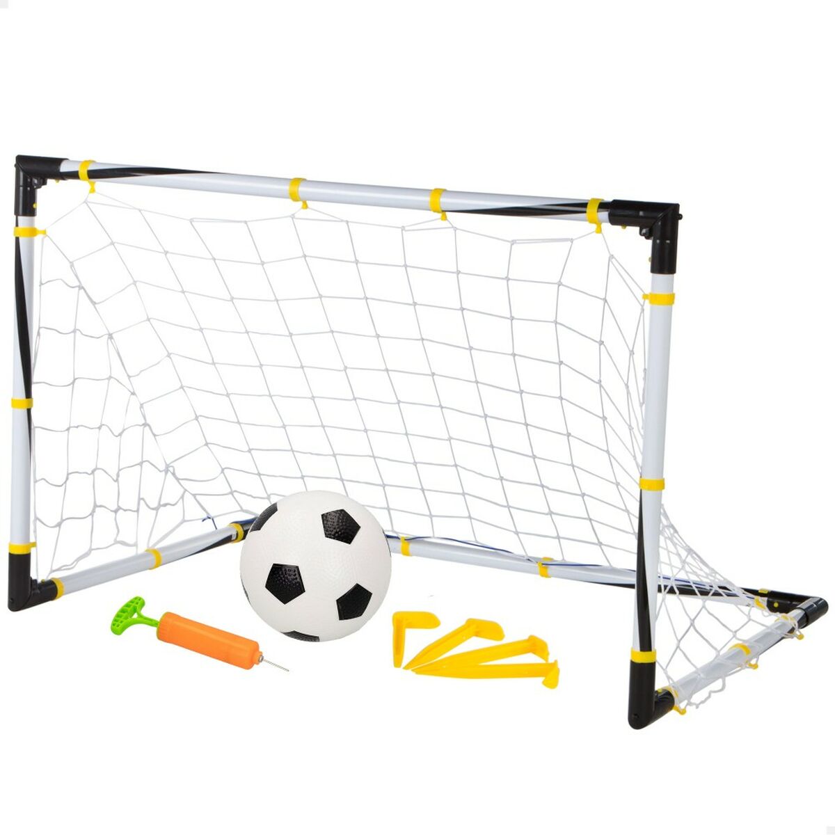 Football Goal Colorbaby 90 x 59 x 59 cm Foldable (4 Units)