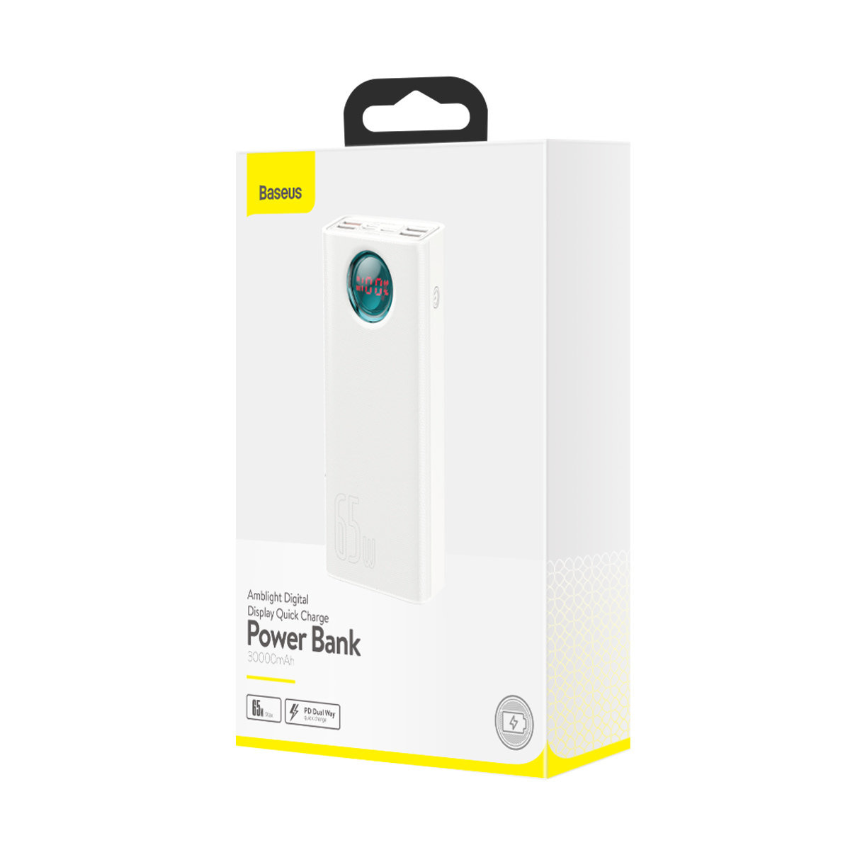Powerbank Baseus Amblight 65W 30000mAh Overseas Edition white