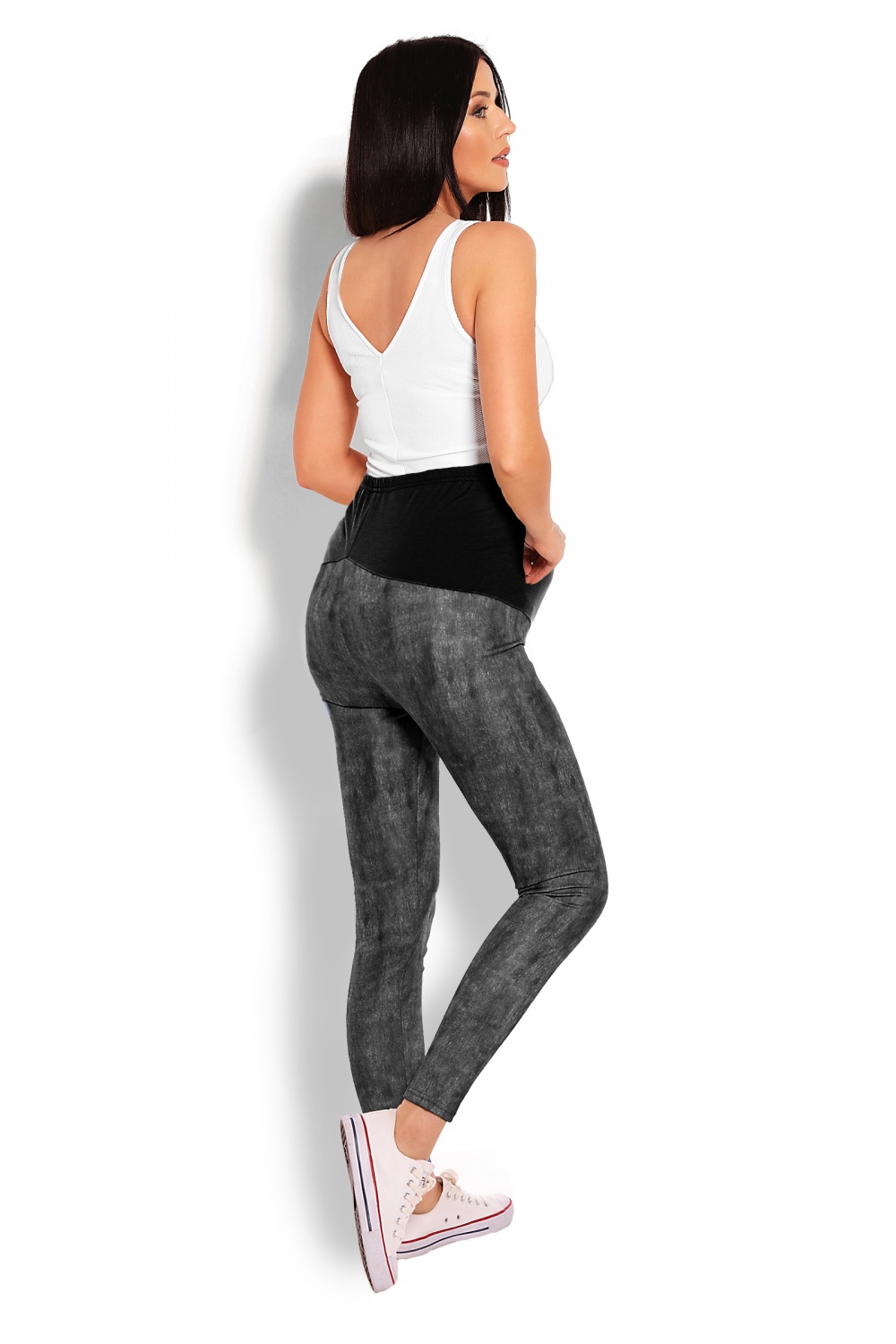  Maternity leggings model 125823 PeeKaBoo  black