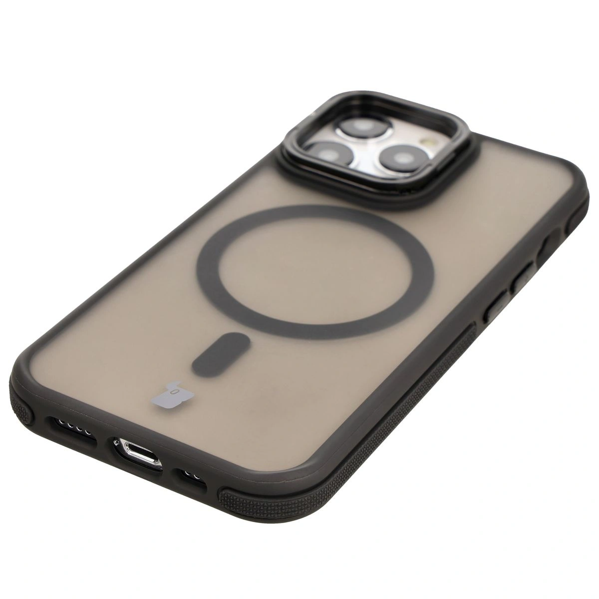 Bizon Case Eclipse Apple iPhone 13 Pro smoky with a black frame