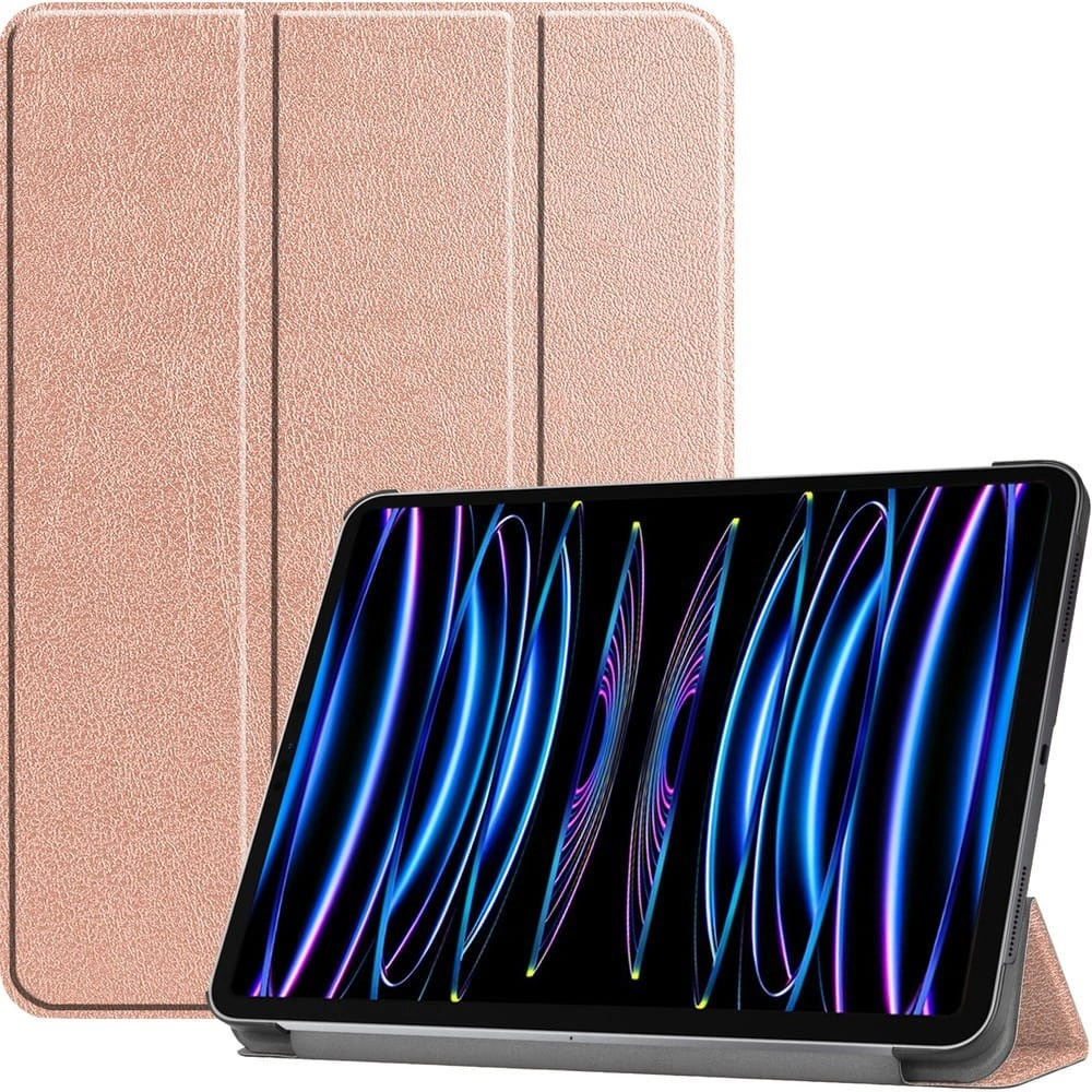 Bizon Case Tab Croc Apple iPad Pro 11 2022/2021/2020/2018 rose gold
