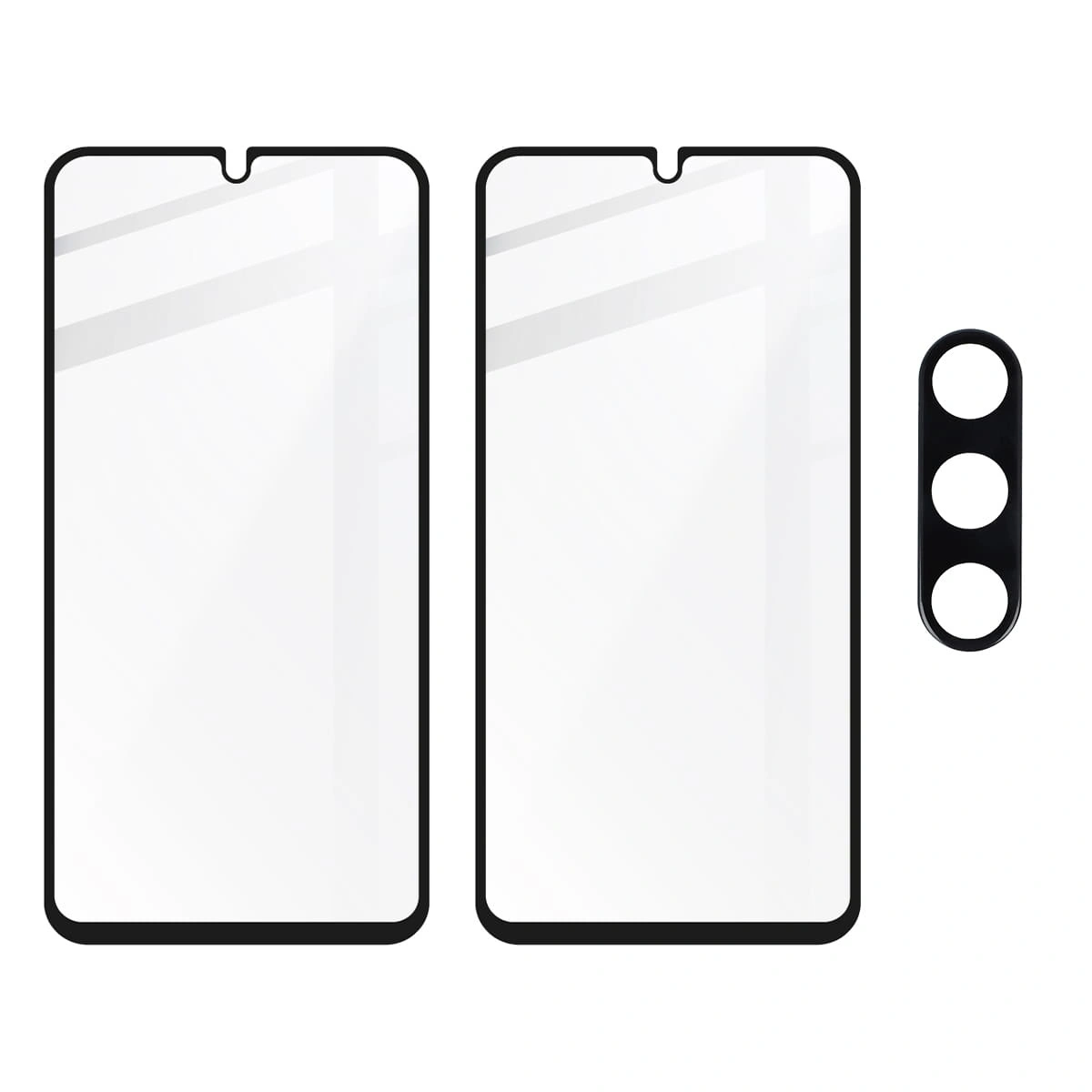 BIZON Edge 2 2x screen glass + camera glass Samsung Galaxy A34 5G