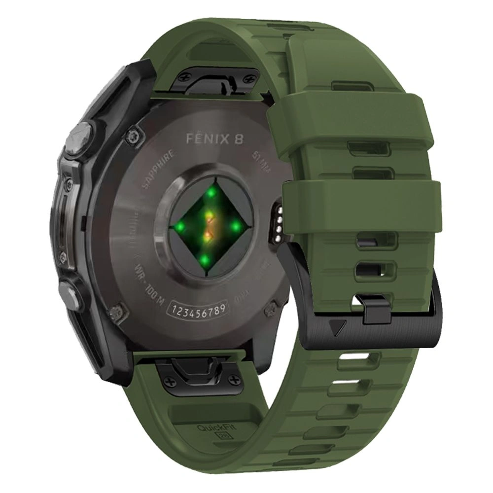 Tech-Protect Silicone Line Garmin Fenix 5x / 5x Plus / 6x / 6x Pro / 7x / 8 51mm Military Green