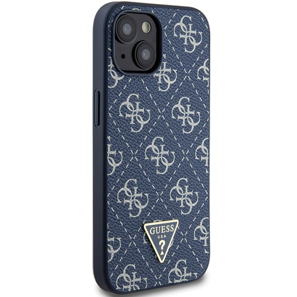 Guess GUHCP15MPG4GPB Apple iPhone 15 Plus / 14 Plus hardcase 4G Triangle Metal Logo blue