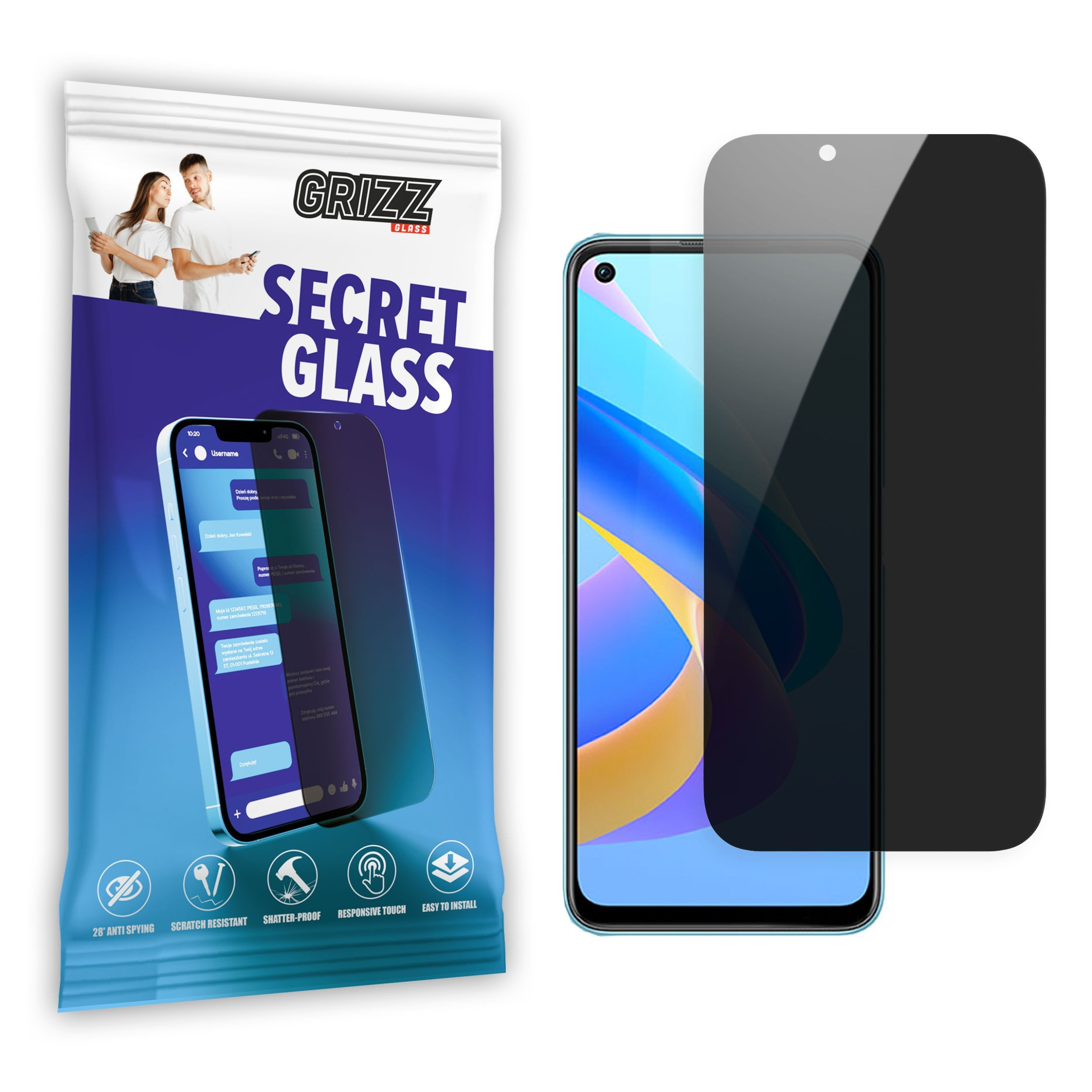GrizzGlass SecretGlass Oppo A76
