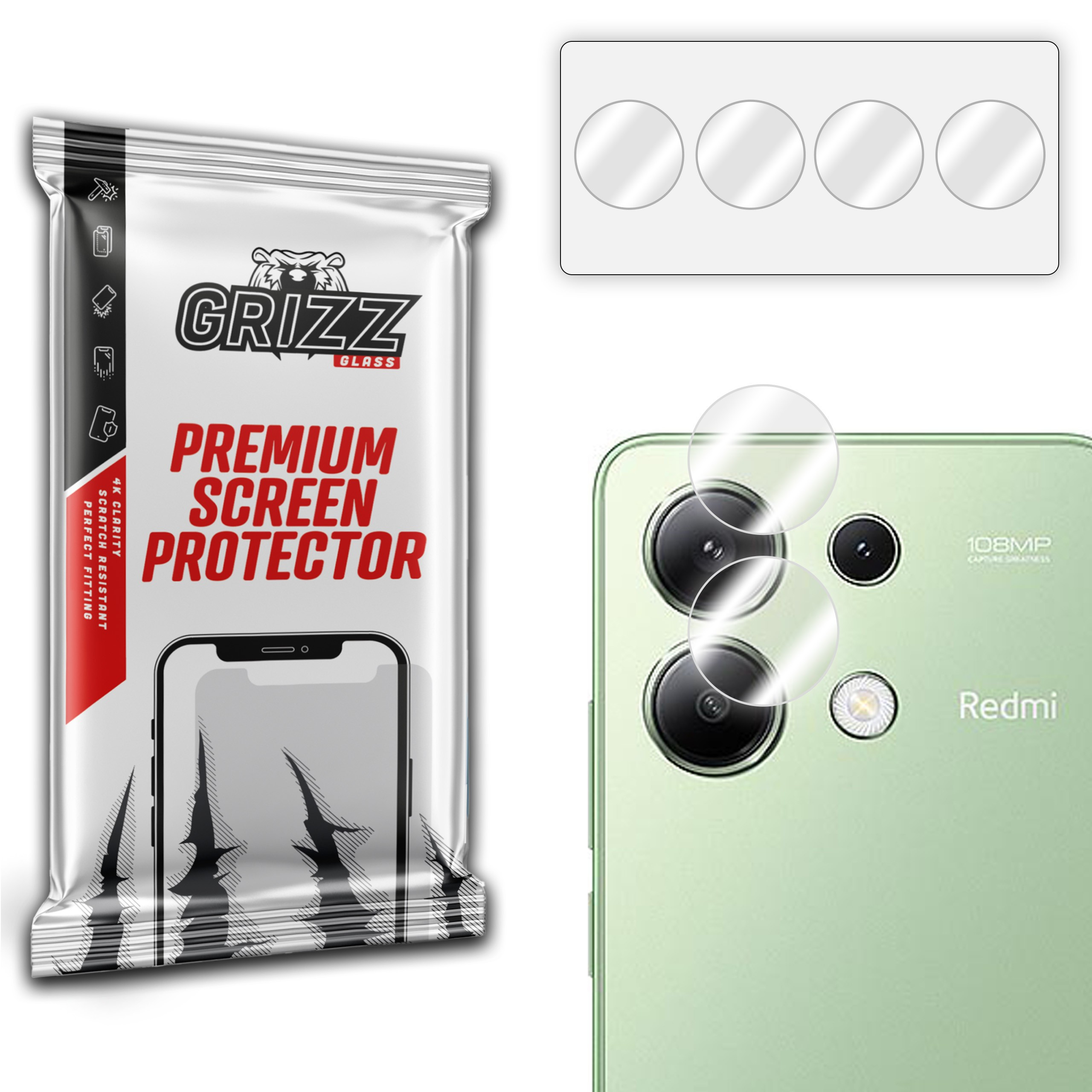 GrizzGlass HybridGlass Camera Xiaomi Redmi Note 13 4G